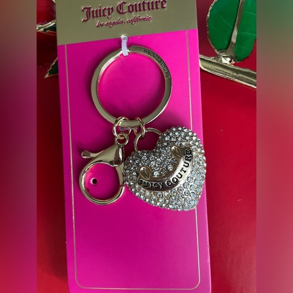 Juicy Couture Keychain,Juicy Couture Gold Heart Keychain. - Picture 4 of 7